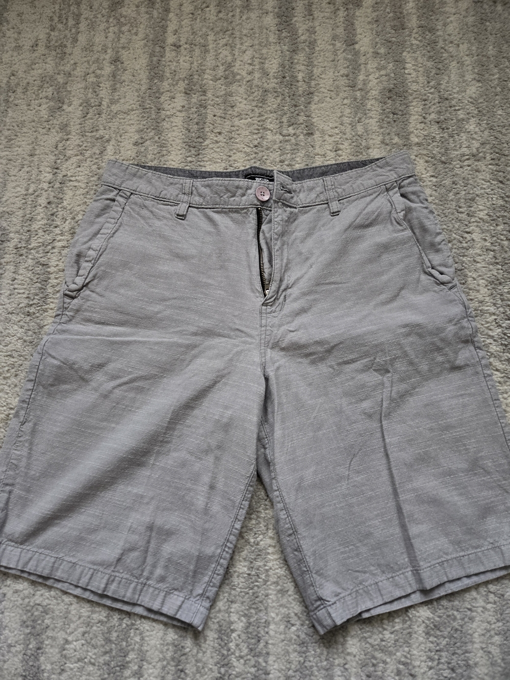 Rip Curl Men's Light Gray Flat Front Shorts